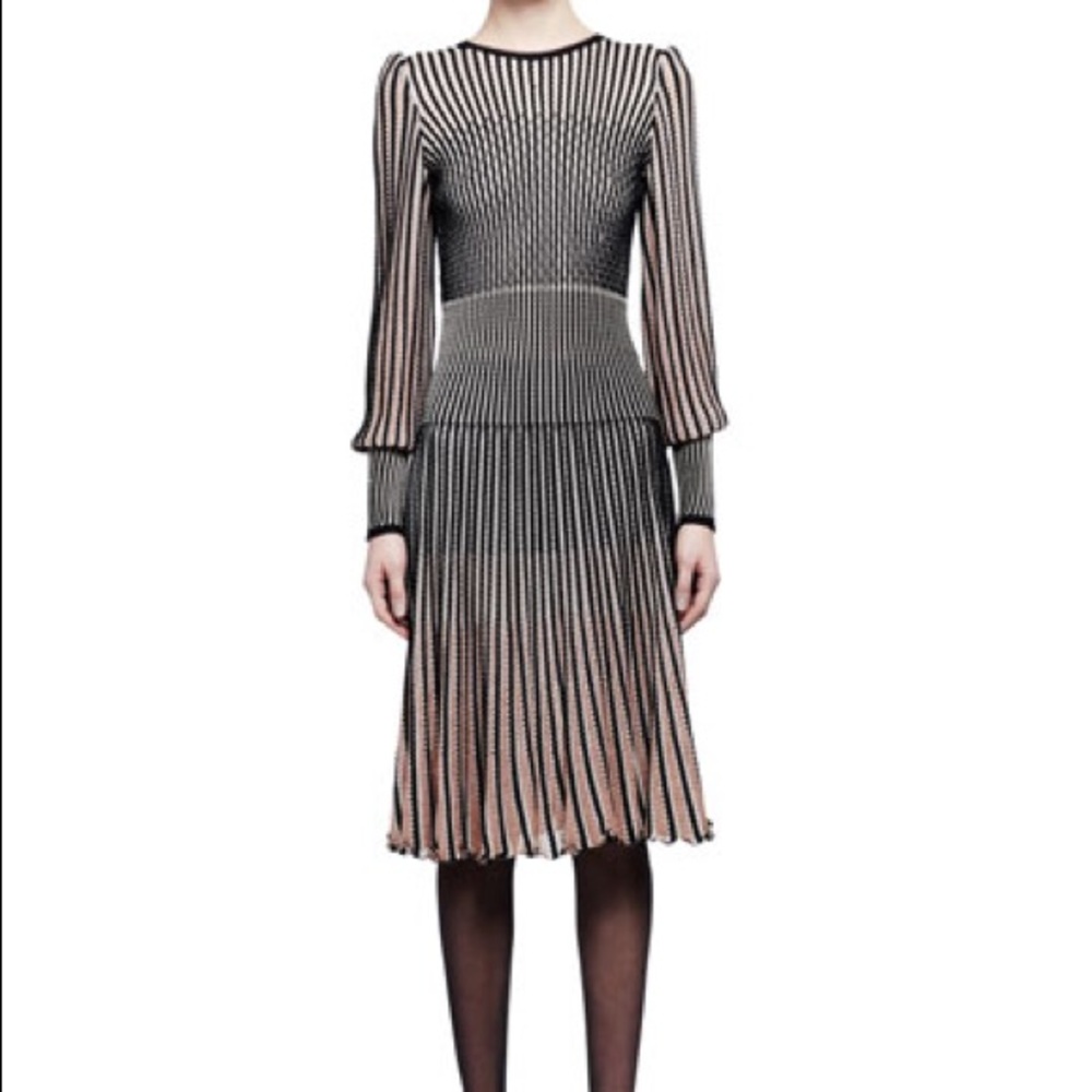 Alexander McMqueen Midi Dress Black/Pink